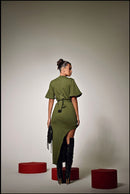 Vestido Lexa assimetrico algodão