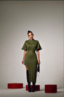 Vestido Lexa assimetrico algodão